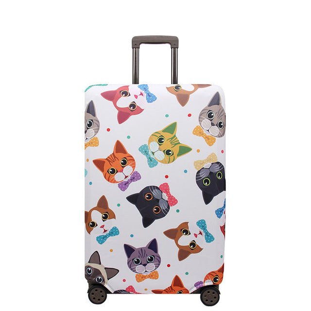 OKOKC World Map Elastic Thick Luggage Cover for Trunk Case Apply to 18''-32'' Suitcase,Suitcase Protective Cover Travel Accessor