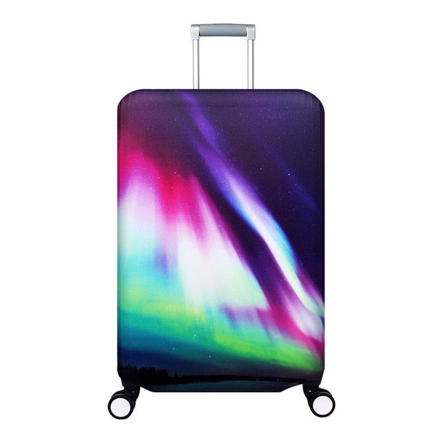 OKOKC World Map Elastic Thick Luggage Cover for Trunk Case Apply to 18''-32'' Suitcase,Suitcase Protective Cover Travel Accessor