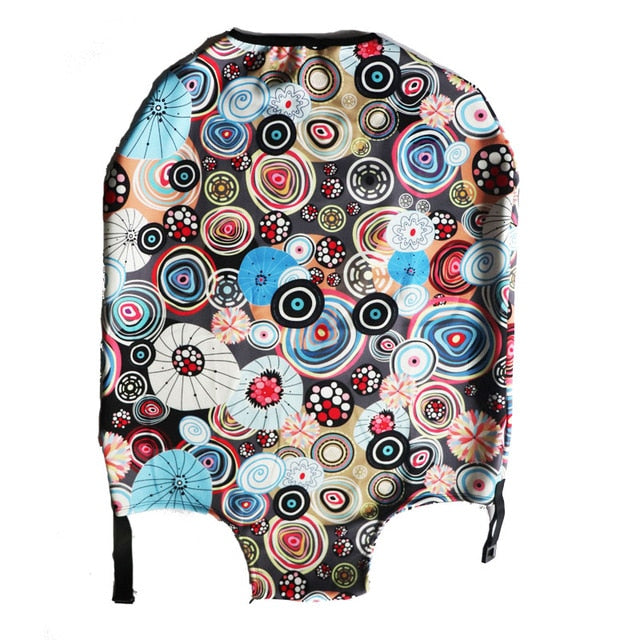 OKOKC World Map Elastic Thick Luggage Cover for Trunk Case Apply to 18''-32'' Suitcase,Suitcase Protective Cover Travel Accessor