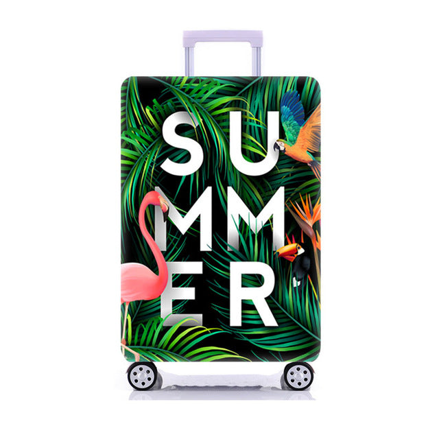 OKOKC World Map Elastic Thick Luggage Cover for Trunk Case Apply to 18''-32'' Suitcase,Suitcase Protective Cover Travel Accessor