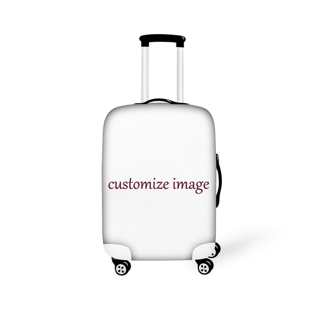FORUDESIGNS Music Note Travel Luggage Suitcase Protective Cover, Stretch Dustproof Protective Cover,Guitar Print Suitcase Cover