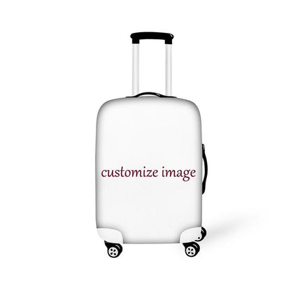 FORUDESIGNS Music Note Travel Luggage Suitcase Protective Cover, Stretch Dustproof Protective Cover,Guitar Print Suitcase Cover