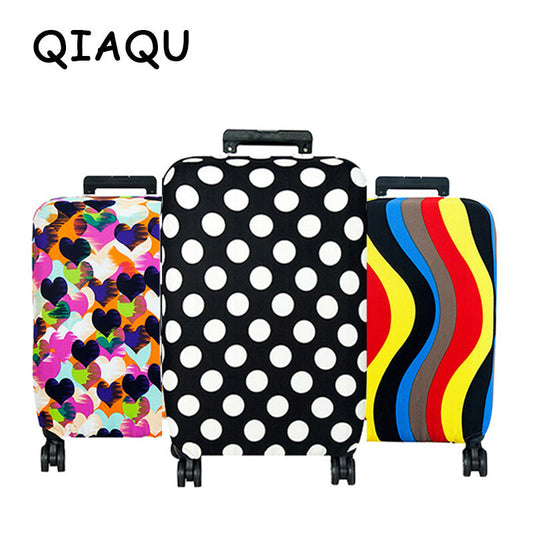 QIAQU High Quality Fashion Travel elasticity Luggage Cover Protective Suitcase cover Trolley case Travel Luggage  Dust cover