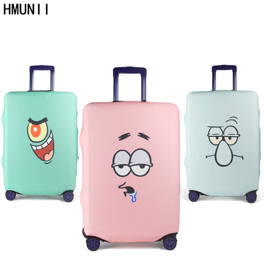 HMUNII Fashion Trolley Case Cover Travel Suitcase Luggage Protective Covers capa protetora para mala Suitcase Cover with Zippr