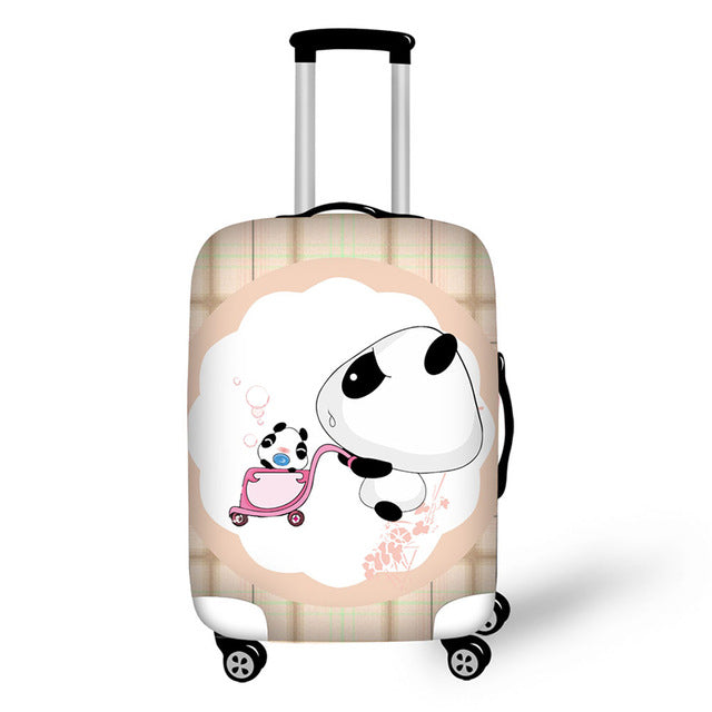 luggage cover protective suitcase cover travel accessories case for suitcase minions panda print design covers for trolley