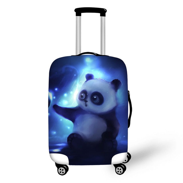 luggage cover protective suitcase cover travel accessories case for suitcase minions panda print design covers for trolley