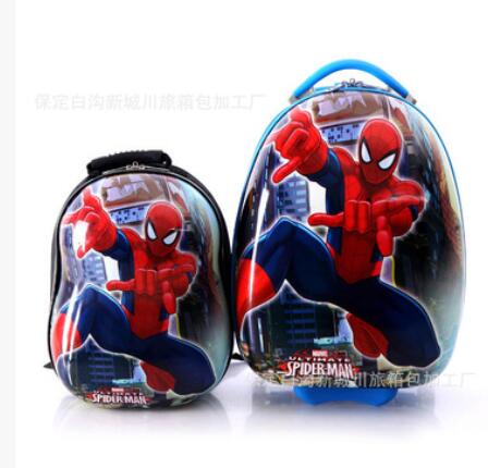 Kid's travel suitcase Travel Trolley luggage suitcase for kids wheeled case Children travel Rolling Suitcase  Backpack for kids