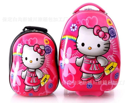 Kid's travel suitcase Travel Trolley luggage suitcase for kids wheeled case Children travel Rolling Suitcase  Backpack for kids