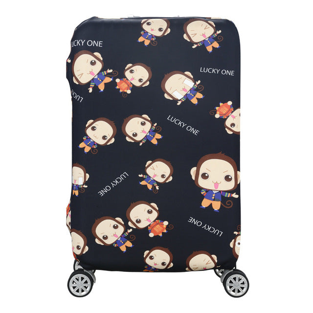 Luggage cover Elastic travel trolley suitcase  protective Baggage cover Cartoon suitcase cover Child Cartoon Travel Accessories