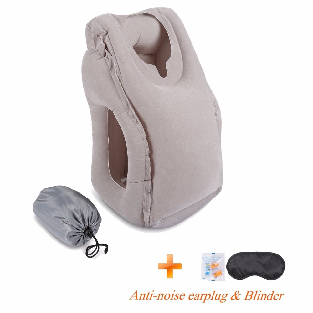 Inflatable Travel Pillow For Airplanes, Car/Train/Office/School Nap Travel Pillow For Sleeping Airplane Pillow