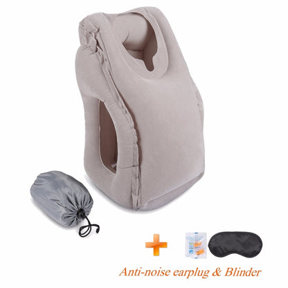 Inflatable Travel Pillow For Airplanes, Car/Train/Office/School Nap Travel Pillow For Sleeping Airplane Pillow