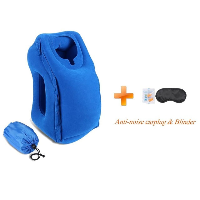Inflatable Travel Pillow For Airplanes, Car/Train/Office/School Nap Travel Pillow For Sleeping Airplane Pillow