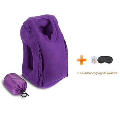 Inflatable Travel Pillow For Airplanes, Car/Train/Office/School Nap Travel Pillow For Sleeping Airplane Pillow