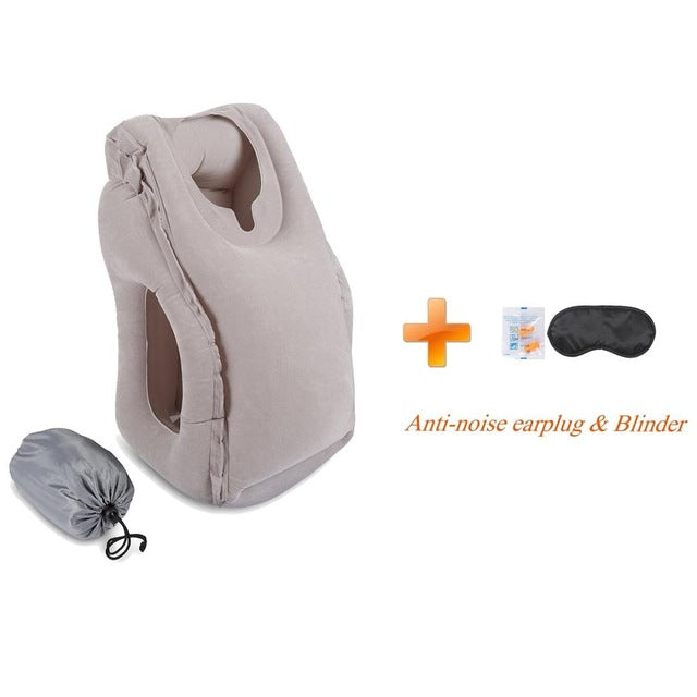 Inflatable Travel Pillow For Airplanes, Car/Train/Office/School Nap Travel Pillow For Sleeping Airplane Pillow