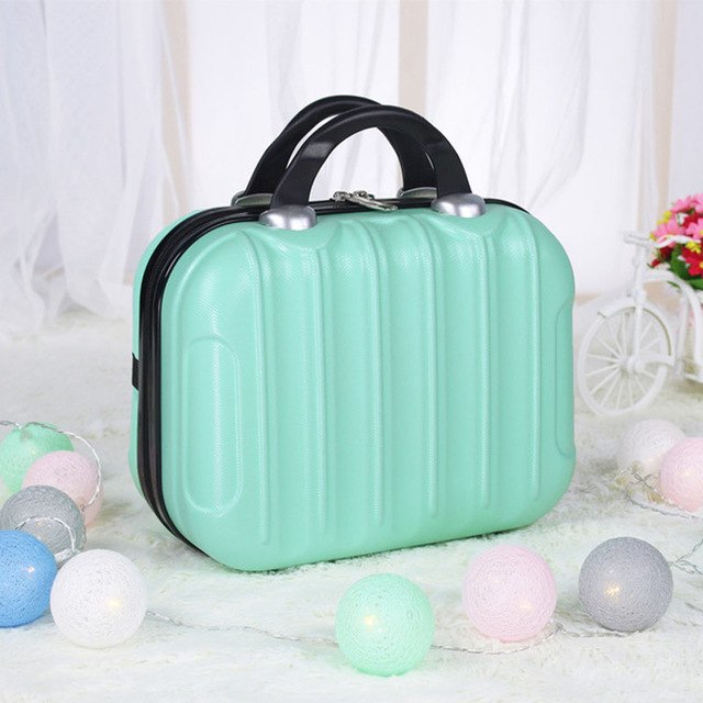 14 inch popular cosmetic case suitcase cute boarding mini suitcase suitcase short travel portable storage box